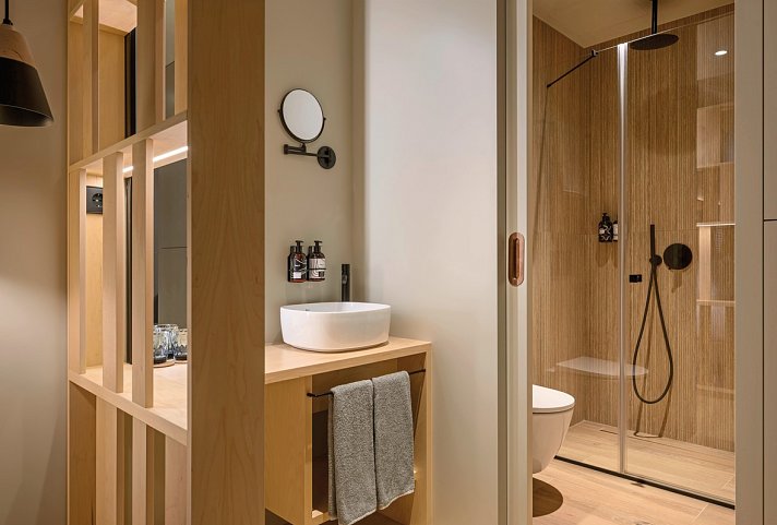 INNSiDE by Meliá Braga Centro - Beispiel Bad (Zimmercodierung DB1)