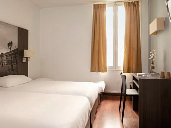 Hôtel Victoria - Wohnbeispiel Doppelzimmer Standard (Zimmercodierung DG1)
