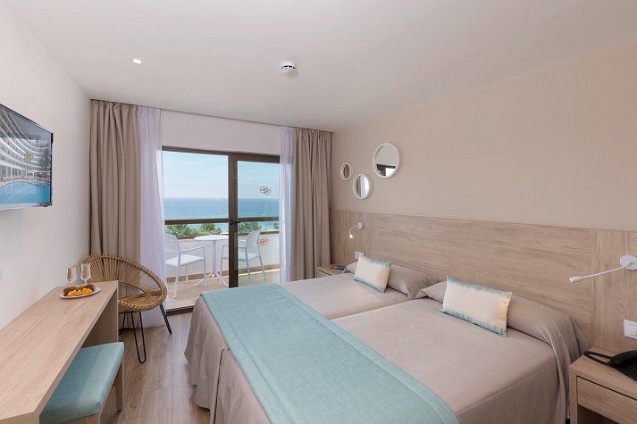 HSM Linda Playa - Wohnbeispiel Doppelzimmer Meerblick (Zimmercodierungen DBM & D2M)
