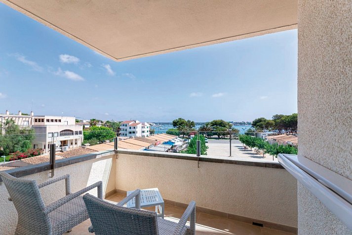 JS Portocolom Suites - Beispiel Balkon (Zimmercodierungen WB1, WP1 & WP2)
