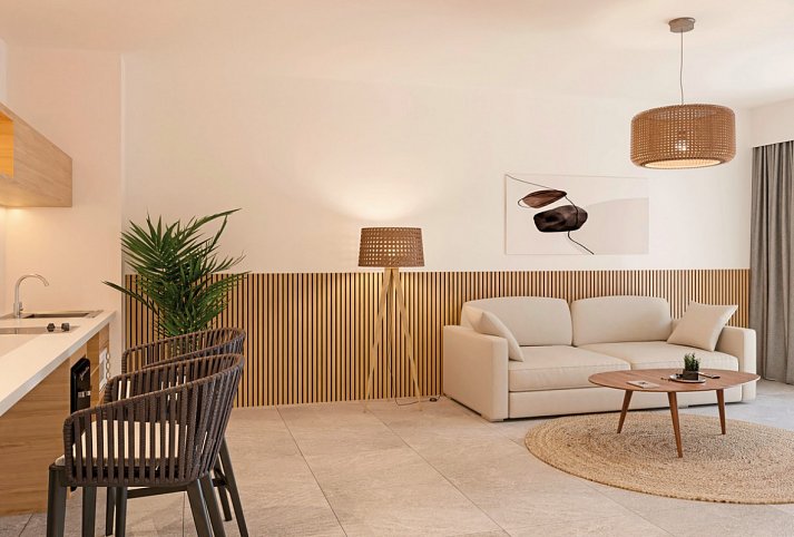 Eu Bahía Pollensa - Wohnbeispiel Apartment-Suite 1 Schlafzimmer Gartenblick (Zimmercodierung A1G)