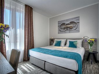 Hotel Páv - Wohnbeispiel Doppelzimmer (Zimmercodierung DB1)