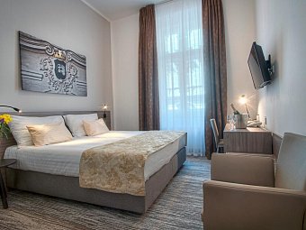 Hotel Páv - Wohnbeispiel Doppelzimmer (Zimmercodierung DB1)
