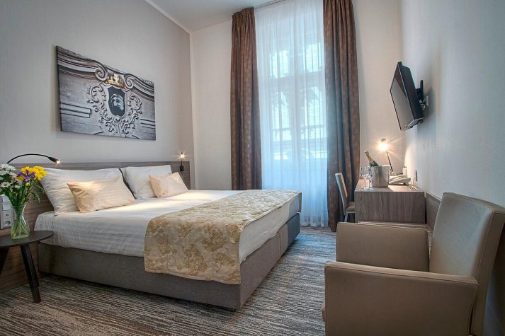 Hotel Páv - Wohnbeispiel Doppelzimmer (Zimmercodierung DB1)