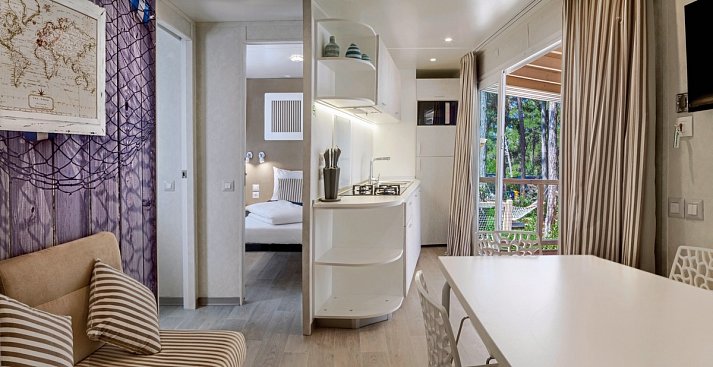 Valamar Camping Lanterna - Wohnbeispiel Marine Home für 4 plus 2 (Zimmercodierung CM1)