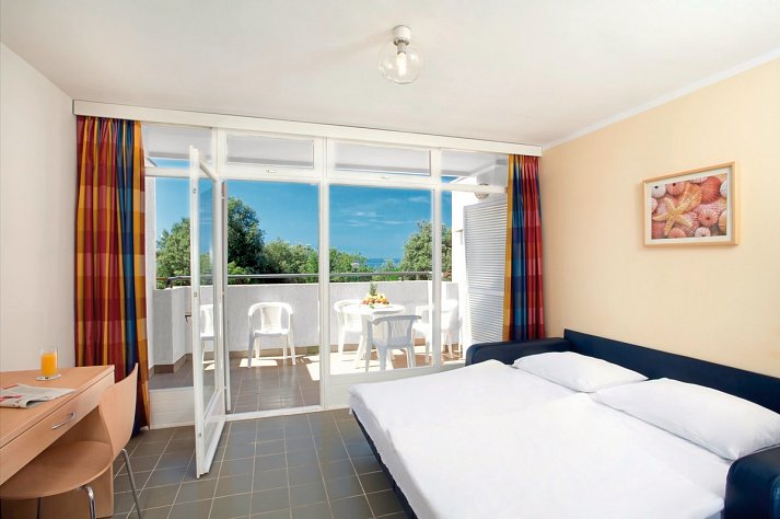 Lanterna Resort - Wohnbeispiel Appartement für 2 plus 2 Meerseite (Zimmercodierung AB4)
