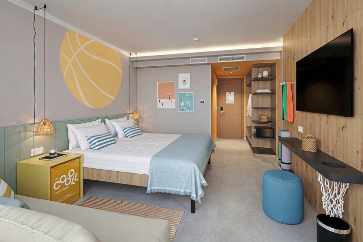Sunny Porec Hotel by Valamar - Wohnbeispiel Zimmer für 2 plus 1 (Zimmercodierung TS1)