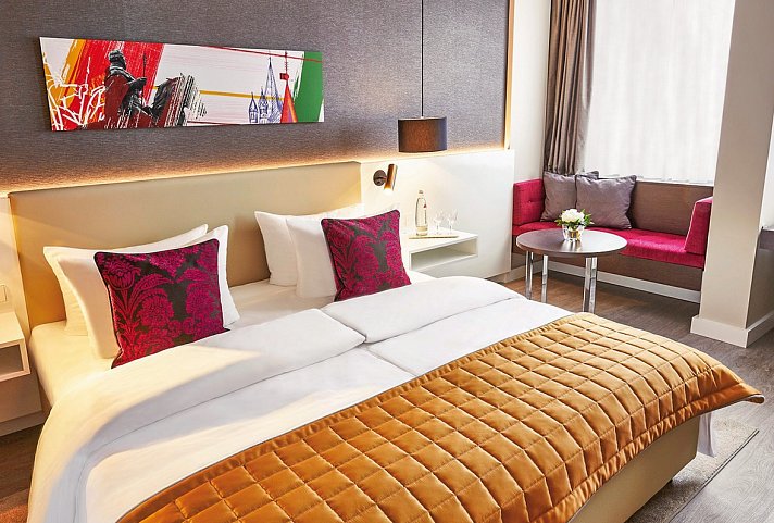 Steigenberger Hotel Köln - Wohnbeispiel Doppelzimmer Business (Zimmercodierungen DB1 & DC1)