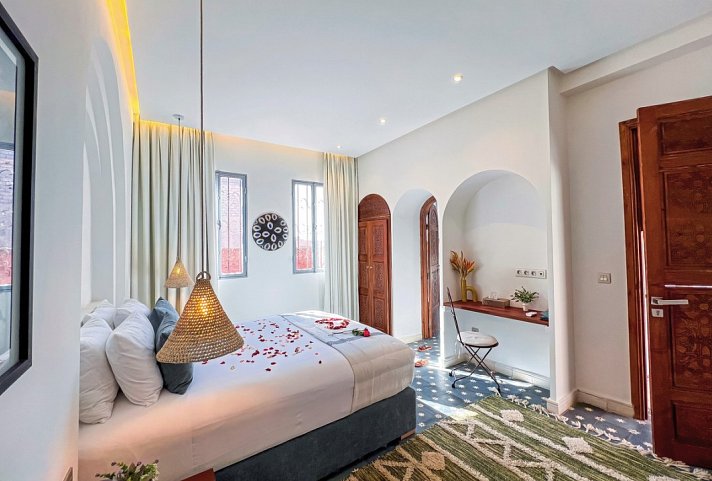 Riad Kech One & Spa - Wohnbeispiel Doppelzimmer Deluxe (Zimmercodierung DD1)