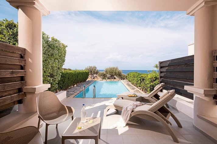 Kresten Royal Euphoria Resort - Wohnbeispiel Junior Suite Meerblick Privatpool (Zimmercodierung J1M)