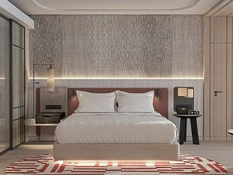Opatija Marriott Resort & Spa - Modellbild Doppelzimmer Deluxe Meerblick (Zimmercodierung DDM)