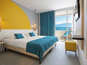 Sunny Baska Hotel by Valamar - Wohnbeispiel Zimmer für 2 plus 1 Meerblick (Zimmercodierung DSM)