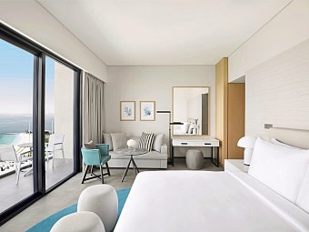 Mövenpick Resort Al Marjan Island - Wohnbeispiel Deluxe/ Island Sea View Room (Zimmercodierung DD3)