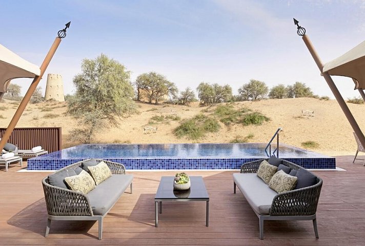 The Ritz-Carlton Ras Al Khaimah, Al Wadi Desert - Wohnbeispiel Al Khaimah Tented Pool Villa (Zimmercodierung VB3)