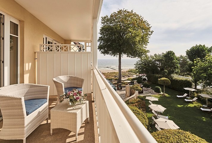 aja Strandhotel Bansin - Wohnbeispiel Doppelzimmer seitl. Meerblick