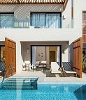 JAZ Elite Negma - Beispiel Terrasse Swim Up Zimmer (Zimmercodierungen DSQ & FDQ)