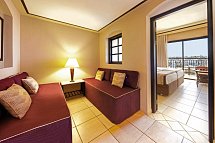 JAZ Lamaya Resort - Wohnbeispiel Doppelzimmer Deluxe Gartenblick mit Falttür (Zimmercodierung DDG)