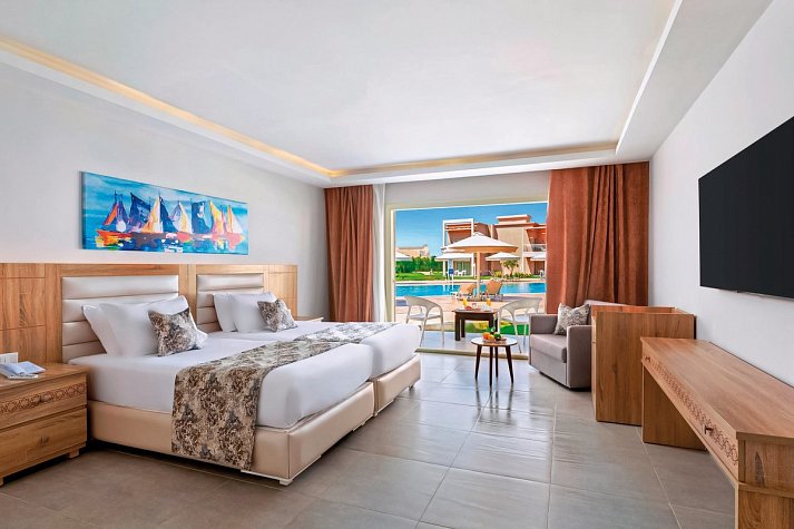Pickalbatros Sea World Resort - Wohnbeispiel Doppelzimmer Standard Poolblick (Zimmercodierungen DGP & DCP)