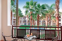 Pickalbatros Oasis Port Ghalib - Beispiel Balkon Doppelzimmer Standard Gartenblick (Zimmercodierungen DGG & DCG)
