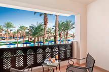 Pickalbatros Oasis Port Ghalib - Beispiel Balkon Doppelzimmer Standard Lagunenblick (Zimmercodierungen DG1 & DC1)