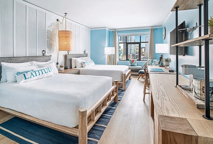 Margaritaville Hotel San Diego Gaslamp Quarter - Wohnbeispiel Standard Queen Queen (Zimmercodierung UG4)