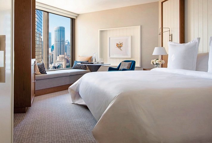 Four Seasons Hotel Sydney - Wohnbeispiel Deluxe City Room (Zimmercodierung UD1)