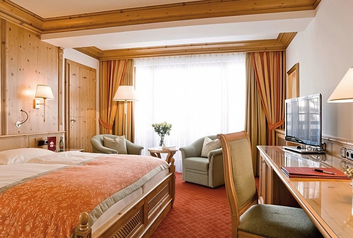 Tirolerhof - Wohnbeispiel Doppelzimmer Deluxe (Zimmercodierung DD1)