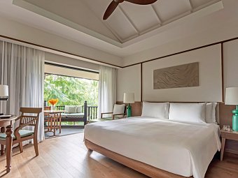 Anantara Bophut Koh Samui Resort - Wohnbeispiel Premier Garden View (Zimmercodierung UBG)