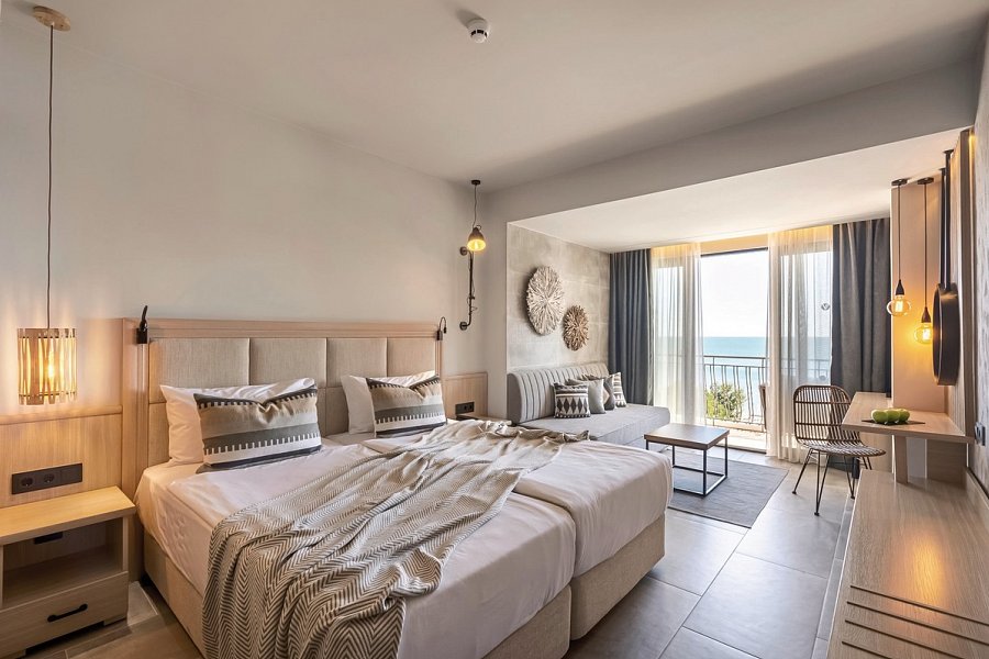 GRIFID Vistamar - Wohnbeispiel Doppelzimmer Meerblick (Zimmercodierungen D1M & DCM)