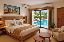 JAZ Amaluna Adults Only - Wohnbeispiel Double Deluxe Pool View (Zimmercodierungen DSP & UDP)