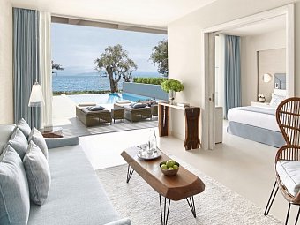 Ikos Dassia - Wohnbeispiel Suite 1 Schlafzimmer Meerblick (Zimmercodierung WBM)