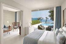 Ikos Dassia - Wohnbeispiel Suite Deluxe 1 Schlafzimmer Privat-Pool Strandseite (Zimmercodierung JDM)