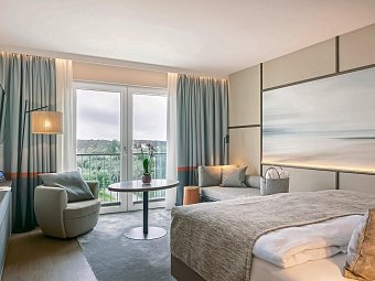 A-ROSA Sylt - Wohnbeispiel Doppelzimmer Komfort Landblick (Zimmercodierung DF1)