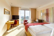 A-ROSA Travemünde - Wohnbeispiel Doppelzimmer Superior seitl. Meerblick (Zimmercodierung DSN)