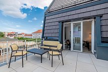 ATLANTIC Grand Hotel Travemünde - Beispiel Balkon Studio Plus ATLANTIC Dependance (Zimmercodierung SB2)