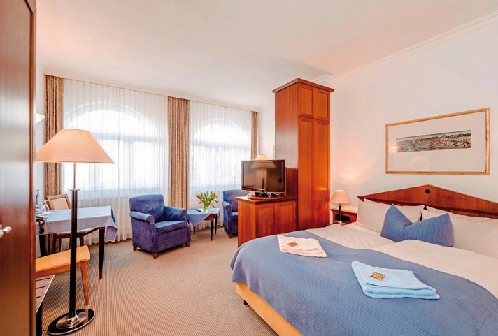 Aparthotel Seeschlösschen - Wohnbeispiel Studio zur Alleinnutzung (Zimmercodierung SB1)