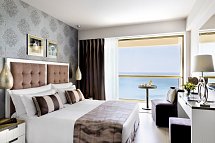 Sani Beach - Wohnbeispiel Doppelzimmer Meerblick (Zimmercodierung D1M)