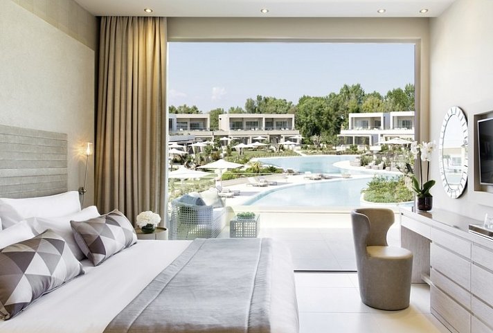 Sani Dunes - Chambre double vue piscine/jardin