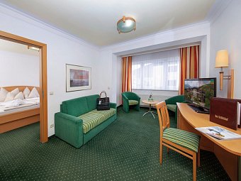 Der Schütthof - Wohnbeispiel Juniorsuite (Zimmercodierungen JB1 & JB2)