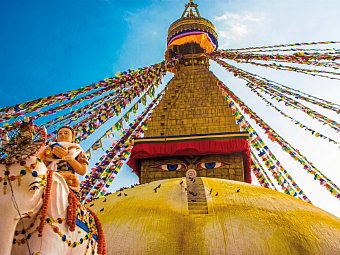 Klassisches Indien und Nepal (Gruppenreise) - Kathmandu, Swayambhunath Stupa