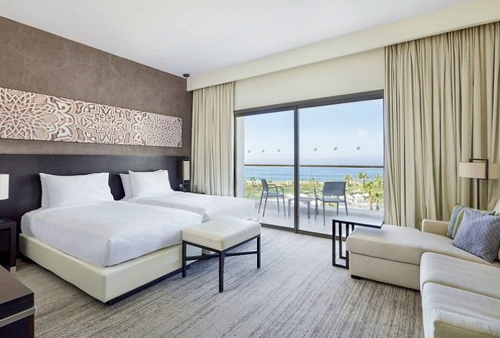 Hyatt Place Taghazout Bay - Wohnbeispiel Doppelzimmer Meerblick (Zimmercodierungen D1M, DC2 & DBC)