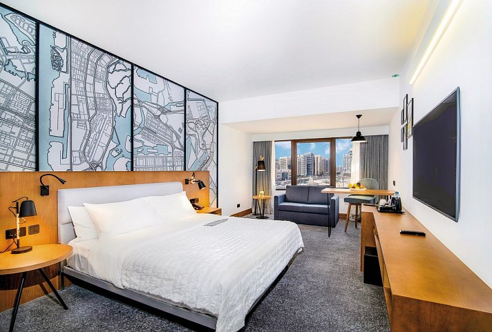 Le Méridien Abu Dhabi - Wohnbeispiel Deluxe City View (Zimmercodierungen UD1 & UL1)