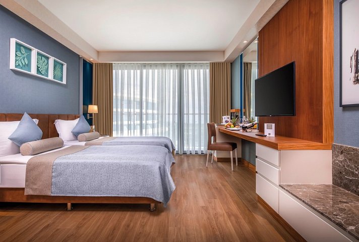 Baia Lara - Wohnbeispiel Doppelzimmer Landblick (Zimmercodierungen DBL & DCL)