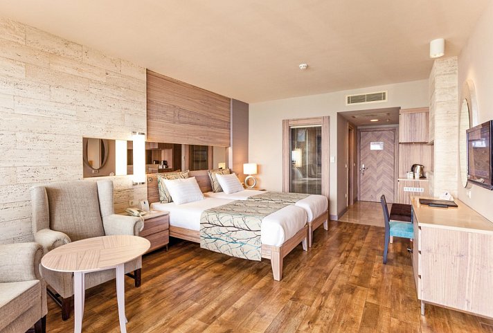 Melas Resort Hotel - Wohnbeispiel Doppelzimmer (Zimmercodierungen DB1 & DC1)