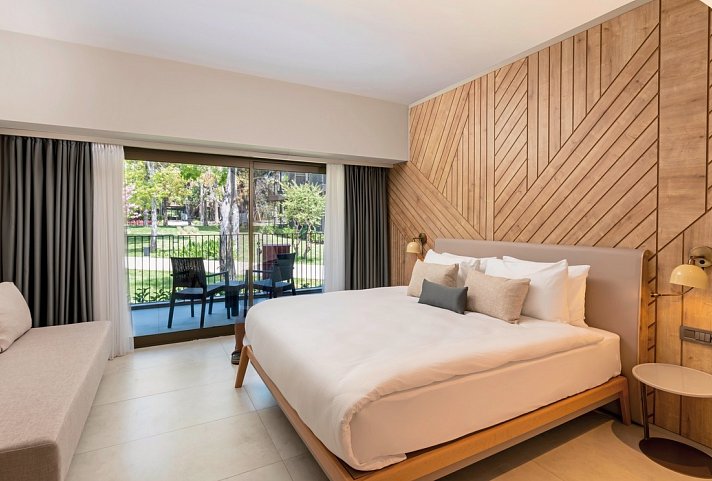 Paloma Orenda - Wohnbeispiel Doppelzimmer Gartenblick (Zimmercodierungen DBG & DC1)