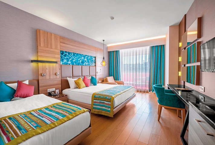 Long Beach Alanya - Wohnbeispiel Doppelzimmer Landblick (Zimmercodierungen DBL, DCL, DBM & DCM)