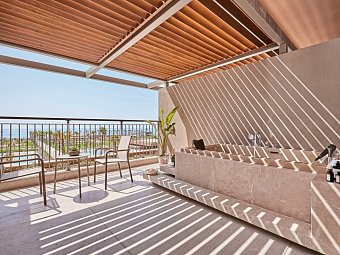 LUSSO Sorgun - Wohnbeispiel Doppelzimmer Superior Jacuzzi Meerblick (Zimmercodierungen DS1 & DC1)