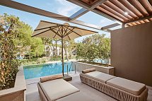 LUSSO Sorgun - Wohnbeispiel Doppelzimmer Superior Swim Up seitlicher Meerblick (Zimmercodierung USQ)