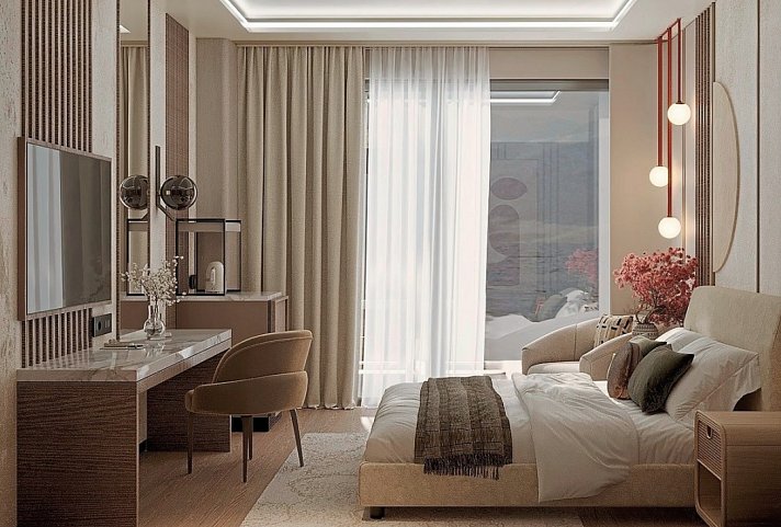 Seaden De Mar Resort & Spa - Modellbild Wohnbsp. Doppelzimmer Meerblick u. Poolblick (Zimmercodierungen DB1 & DC1)