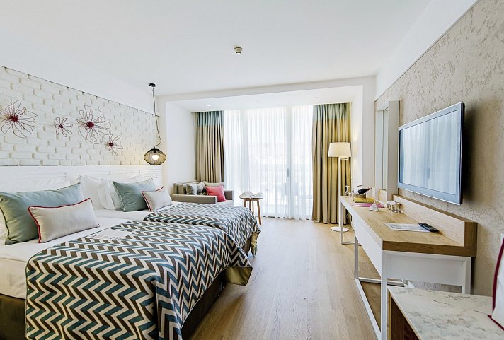 Akra Kemer - Wohnbeispiel Doppelzimmer Superior Landblick (Zimmercodierungen DSL, DCL, DSN & DCN)